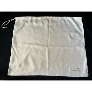 Coach Storage Drawstring Dust Bag Cover Storage White 19" x 23.5"